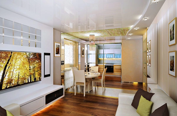 Thiết kế nội thất chung cư với phòng khách mang phong cách hiện đại